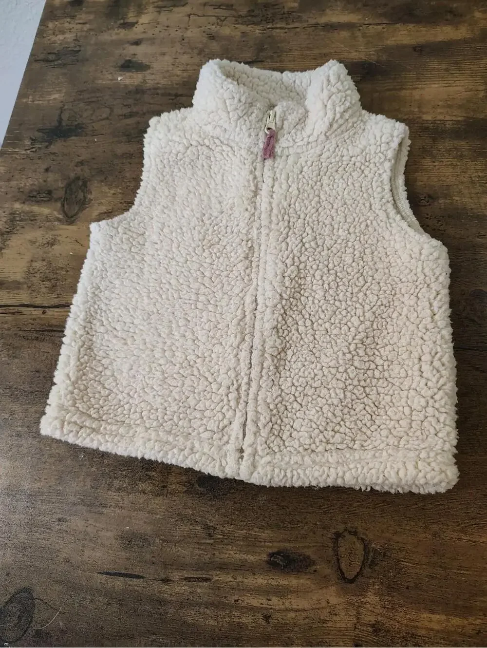 Unisex Baby Vest Winter Fall Ivory Beige 12 Mo